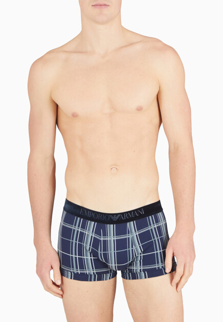 Комплект боксеров EMPORIO ARMANI Underwear  - Хлопок - цвет синий