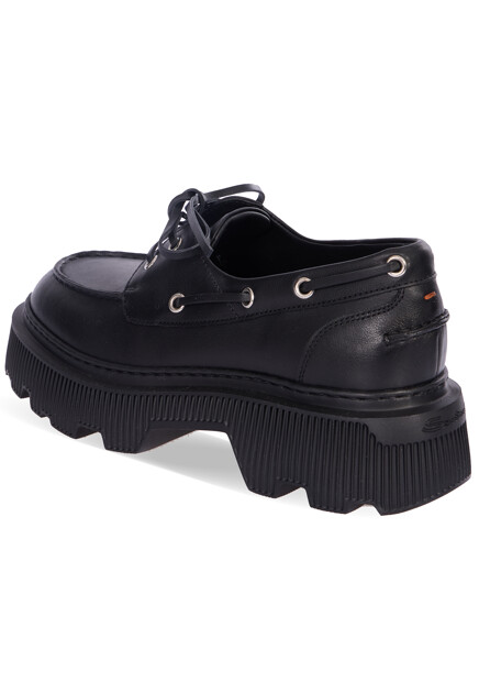 Лоферы SANTONI  - Кожа - цвет черный
