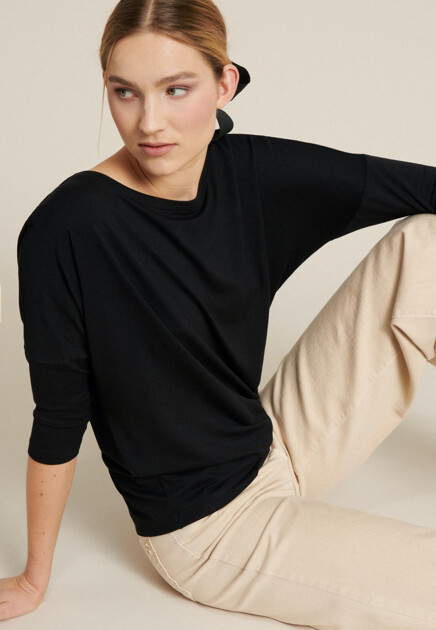 Лонгслив LUISA SPAGNOLI  - Вискоза - цвет черный