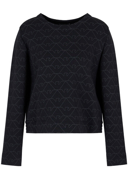 Свитшот с монограммой  EMPORIO ARMANI