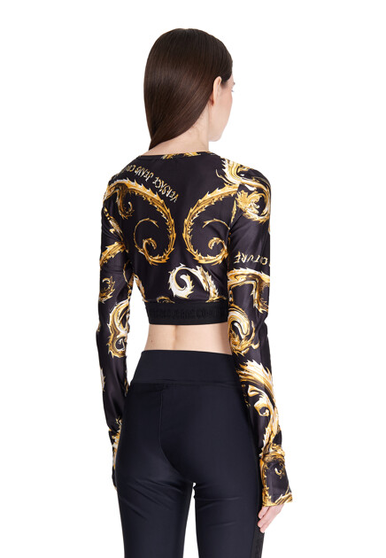 Топ VERSACE JEANS COUTURE  - Полиэстер - цвет черный