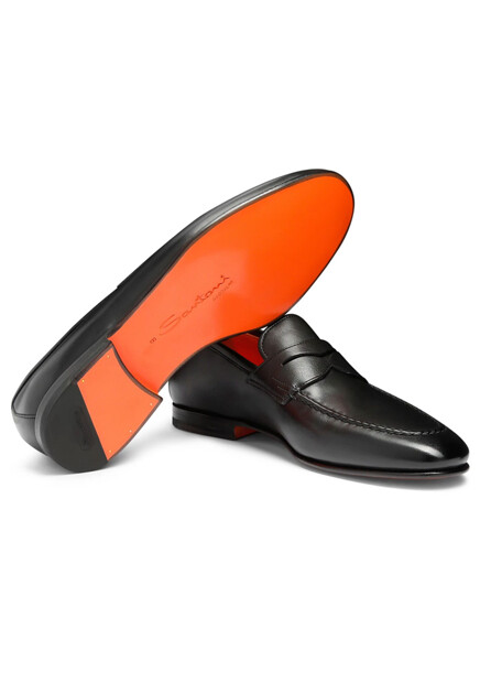 Лоферы SANTONI  - Кожа