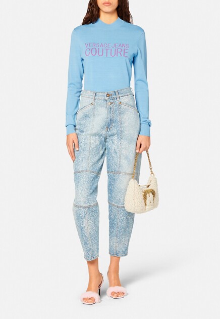 Джемпер с логотипом  VERSACE JEANS COUTURE - ИТАЛИЯ