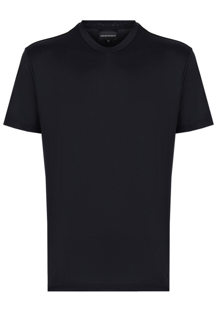 Футболка из смесового хлопка EMPORIO ARMANI