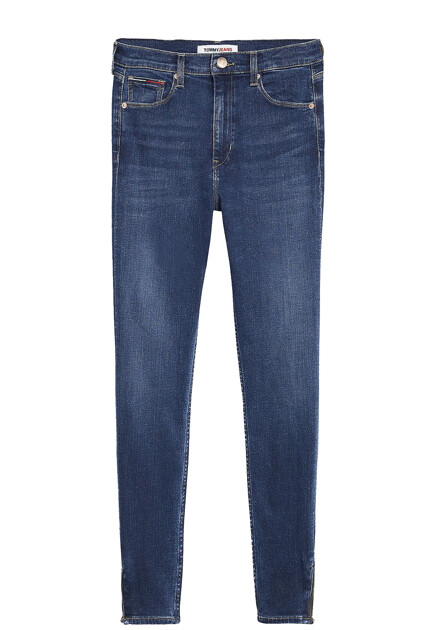 Хлопковые скинни-джинсы TOMMY JEANS