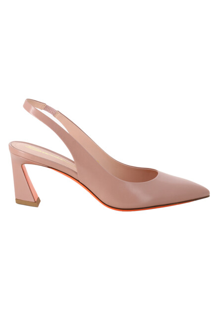 Туфли-слингбэки из кожи SANTONI - ИТАЛИЯ