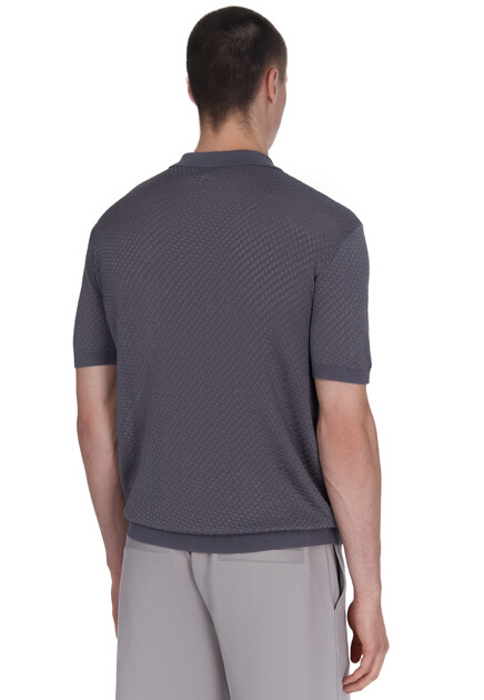 Фактурное поло  EMPORIO ARMANI