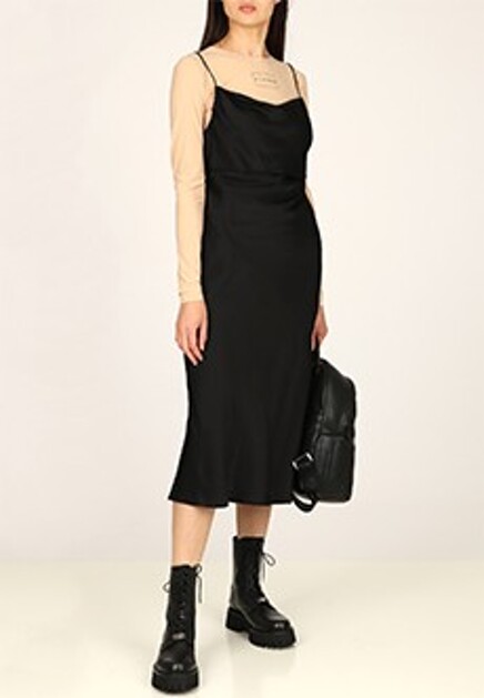 Комбинированное платье MM6 Maison Margiela