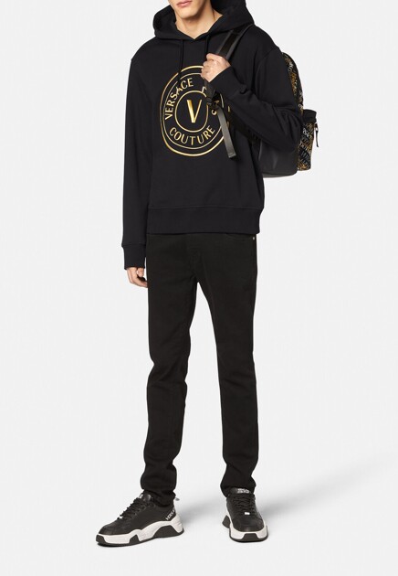 Худи с крупным логотипом  VERSACE JEANS COUTURE - ИТАЛИЯ