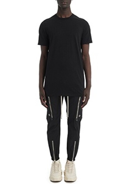 Хлопковые брюки на кулиске с молниями RICK OWENS