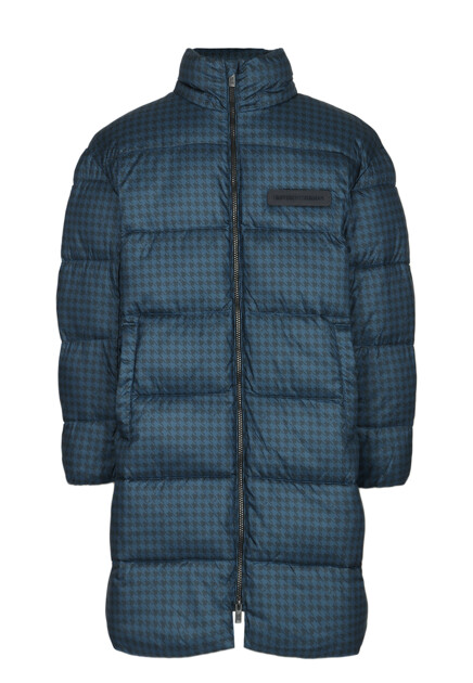 Стеганая куртка с узором EMPORIO ARMANI