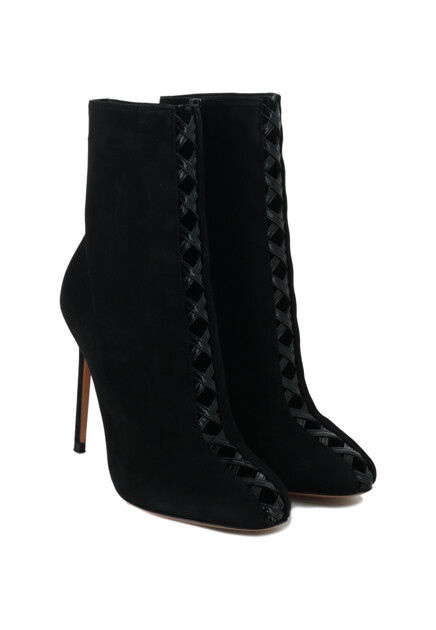 Замшевые ботильоны AQUAZZURA