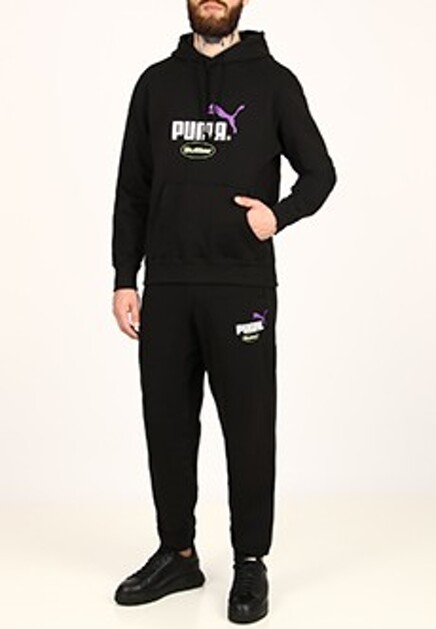 Спортивный хлопковый костюм с логотипом PUMA