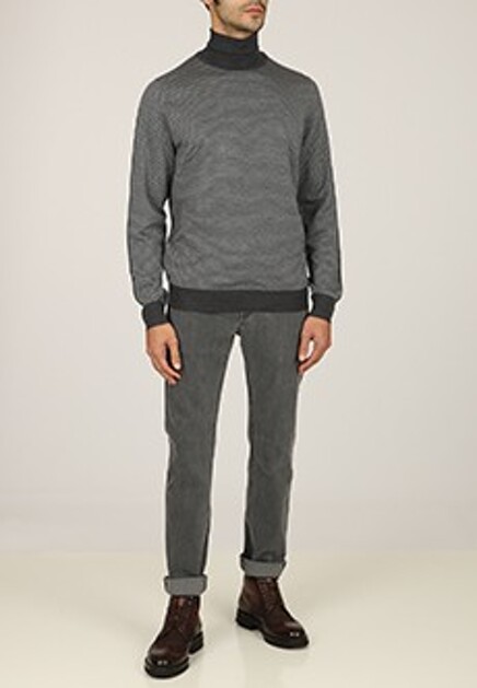 Серые прямые джинсы CORNELIANI