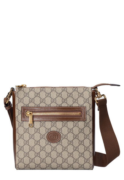 Сумка-мессенджер с узором Supreme GUCCI