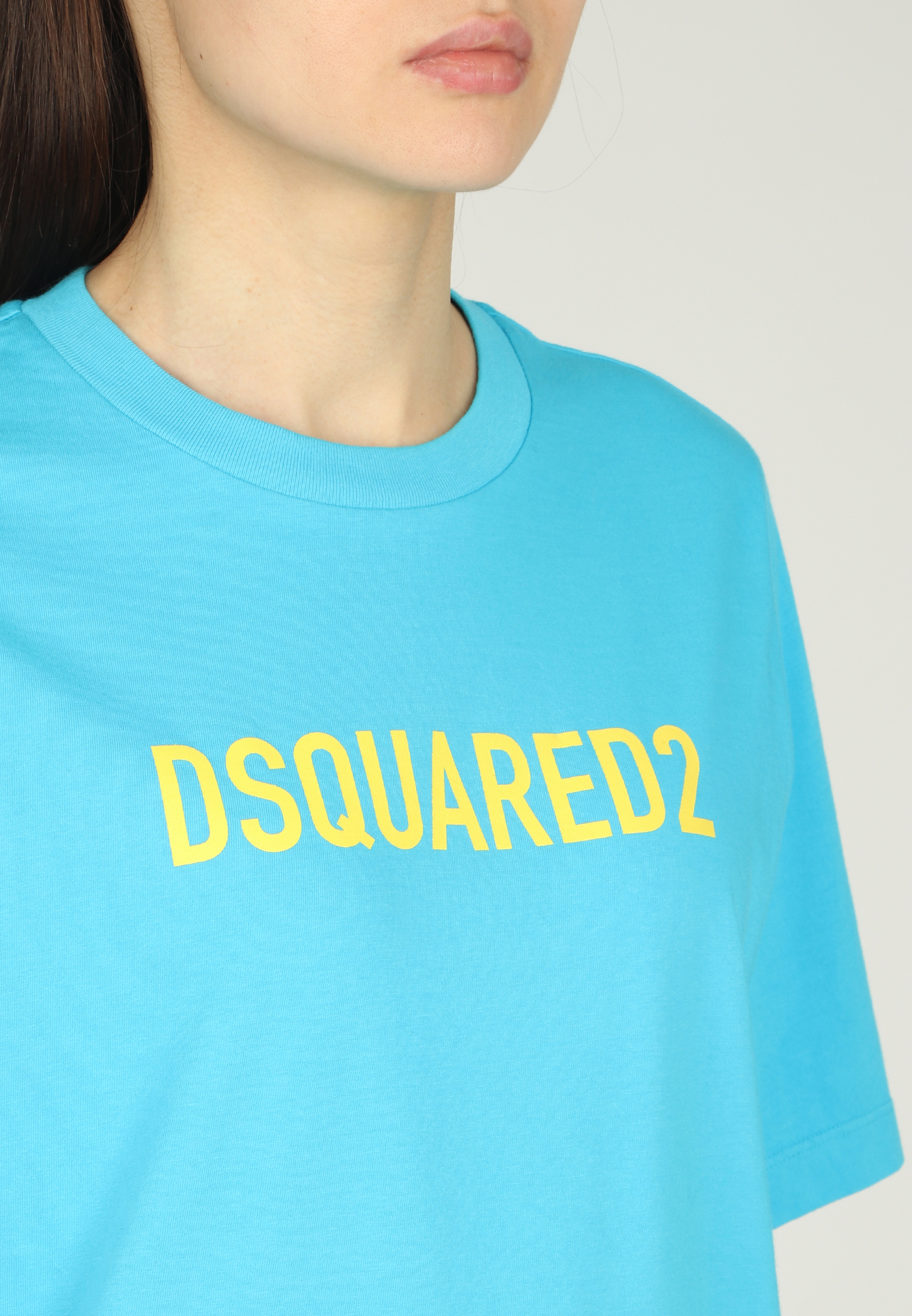 Футболка DSQUARED2  - Хлопок - цвет голубой
