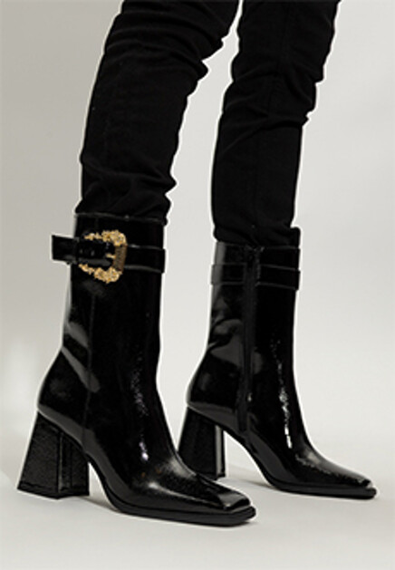 Лакированные сапоги VERSACE JEANS COUTURE