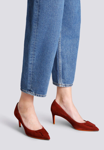 Туфли из замши  SANTONI
