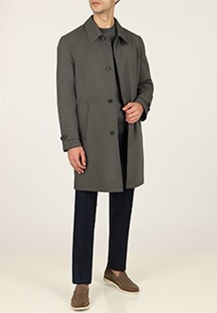 Плащ с набивкой из шерсти  BRIONI