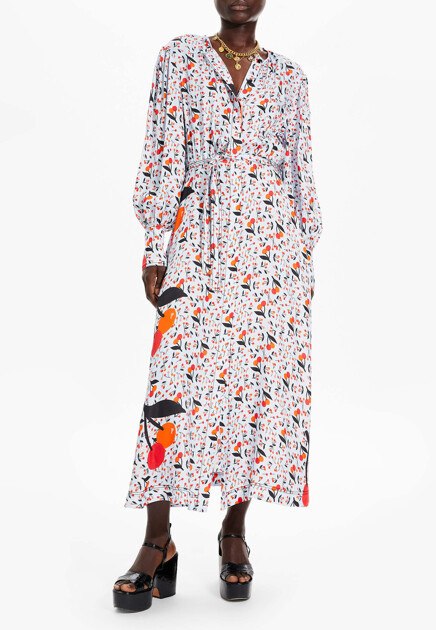 Платье-рубашка с принтом  SONIA RYKIEL - ФРАНЦИЯ