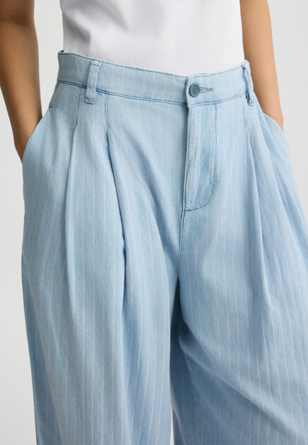 Широкие брюки в тонкую полоску LIU JO