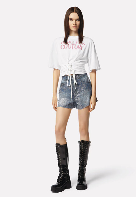 Футболка со шнуровкой  VERSACE JEANS COUTURE