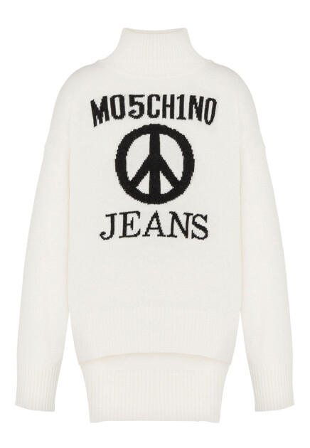 Свитер с интарсией MOSCHINO JEANS
