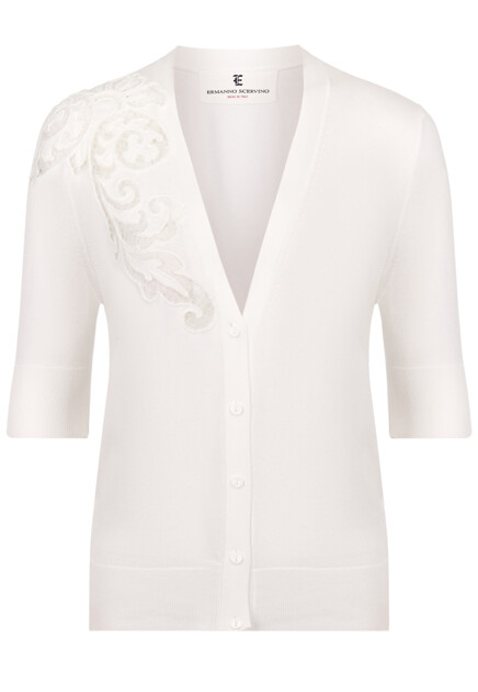 Кардиган с коротким рукавом ERMANNO SCERVINO