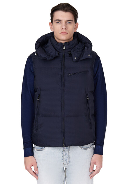 Жилет EMPORIO ARMANI  - Полиамид - цвет синий