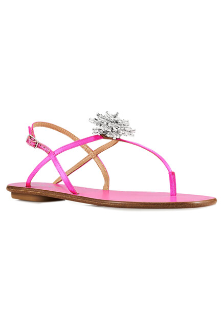 Сандалии с украшением  AQUAZZURA - ИТАЛИЯ