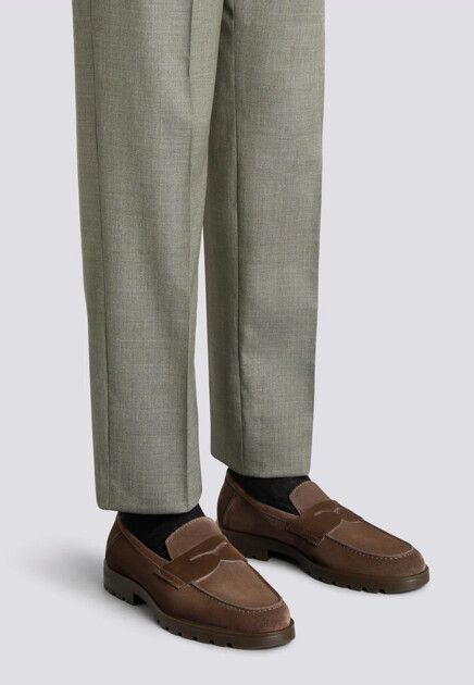 Замшевые лоферы  SANTONI