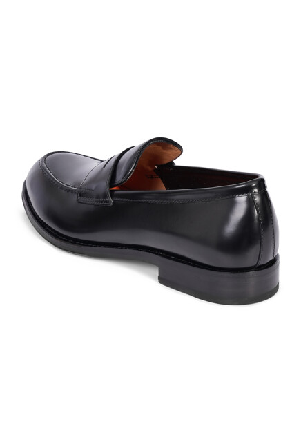 Лоферы SANTONI  - Кожа - цвет черный
