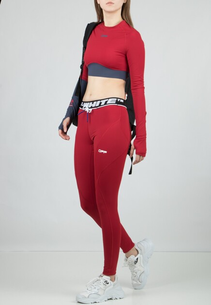 Спортивный костюм OFF-WHITE  - Полиамид, Эластан - цвет красный