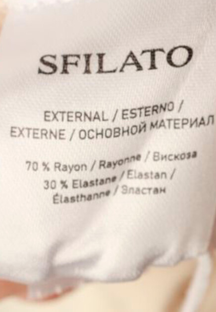 Брюки SFILATO  - Вискоза, Эластан - цвет белый