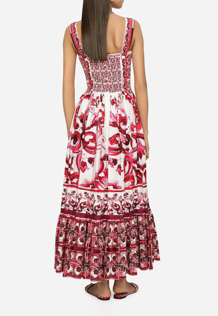 Платье DOLCE&GABBANA  - Хлопок - цвет розовый