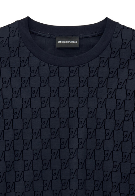 Лонгслив EMPORIO ARMANI  - Хлопок, Лиоцелл