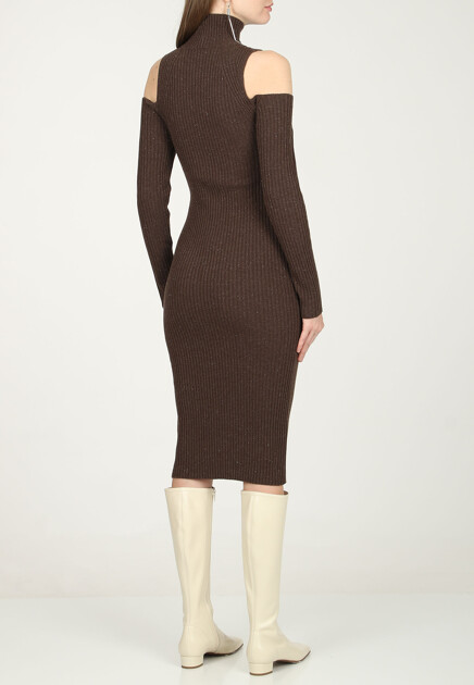 Платье PESERICO AUREA  - Шерсть - цвет коричневый