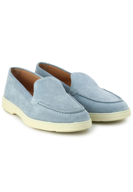 Замшевые лоферы  SANTONI capsule - ИТАЛИЯ
