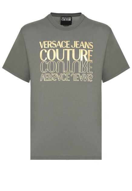 Футболка с крупным логотипом  VERSACE JEANS COUTURE