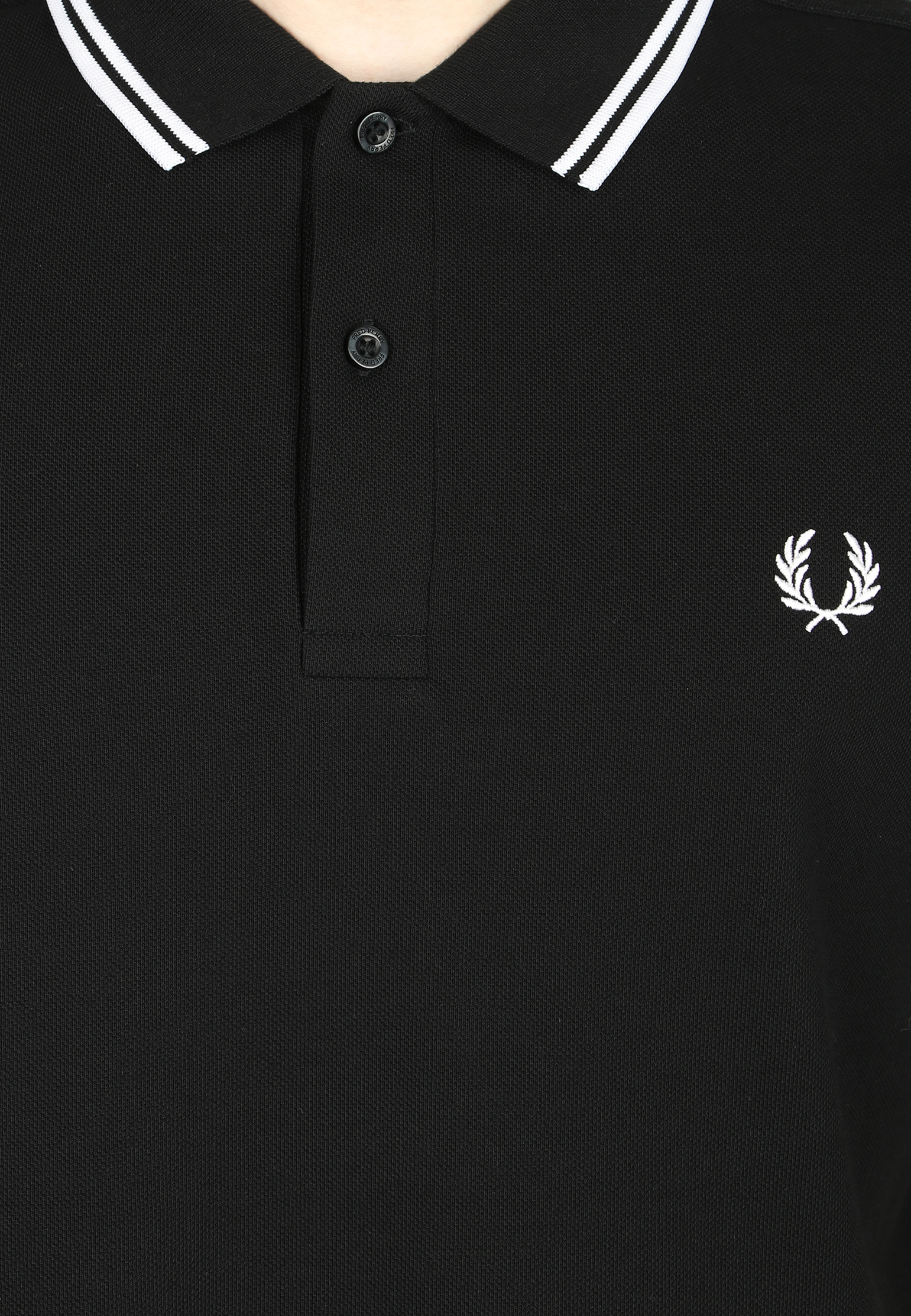 Поло FRED PERRY  - Хлопок - цвет черный