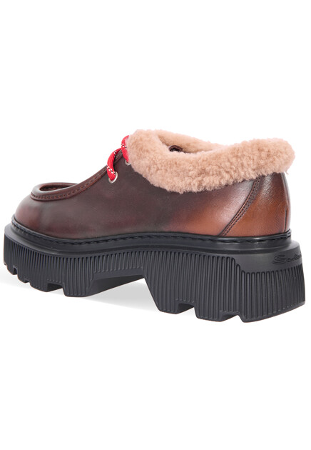 Лоферы SANTONI  37.5 размера - цвет коричневый