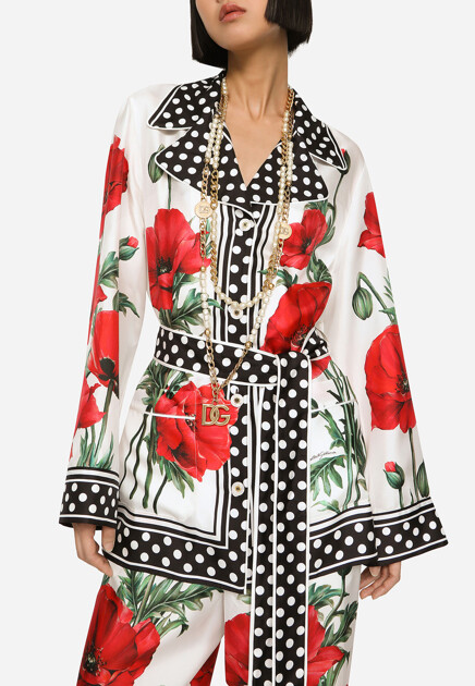 Костюм DOLCE&GABBANA  - Шелк - цвет разноцветный