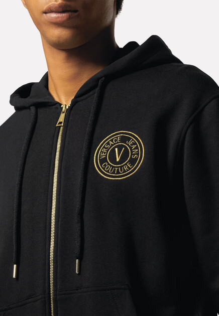 Толстовка VERSACE JEANS COUTURE  - Хлопок - цвет черный