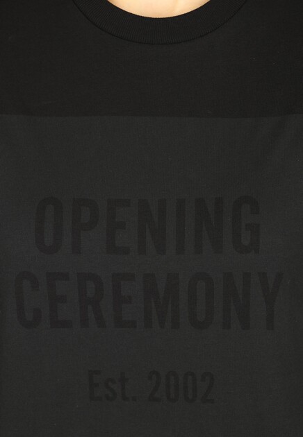 Футболка OPENING CEREMONY  - Хлопок - цвет черный