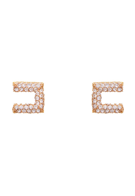 Золотистые серьги-гвоздики ELISABETTA FRANCHI