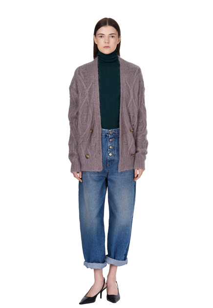 Водолазка из тонкой шерстяной пряжи ALLUDE - ГЕРМАНИЯ