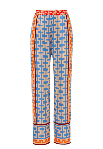 Брюки прямого кроя с принтом  IVI COLLECTION