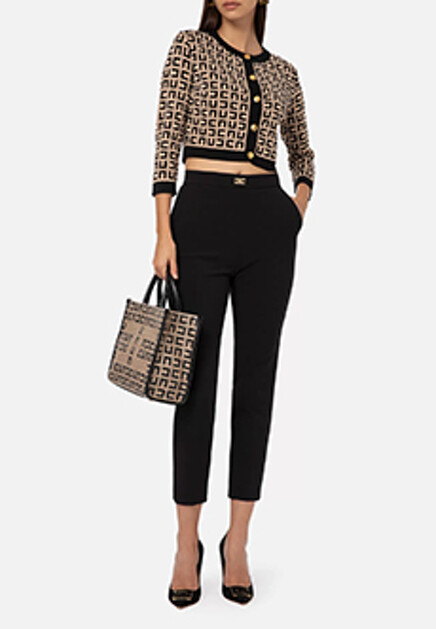 Кардиган с логотипом  ELISABETTA FRANCHI