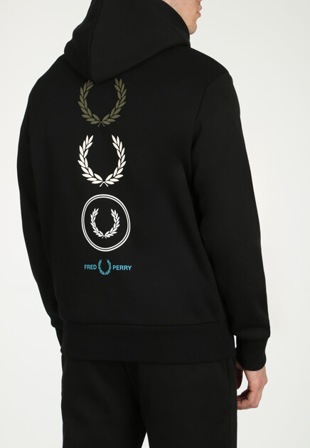 Худи FRED PERRY  - Хлопок, Переработанный полиэстер