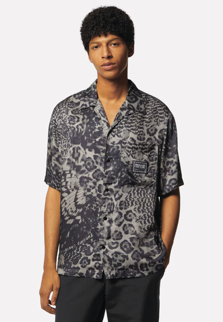 Рубашка с анималистичным принтом  VERSACE JEANS COUTURE